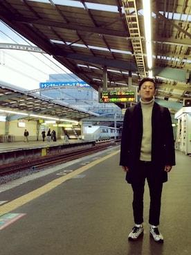 「chaopanic」｜「アイテム（ジャケット/アウター）」を使った、Takahiroさん（メンズ・174cm）の冬コーディネート