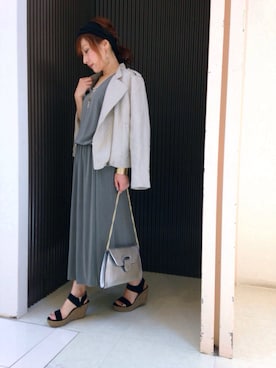 「MK MICHEL KLEIN（エムケーミッシェルクラン）のアイテム（アクセサリー）」を使った、mriさん（レディース・156cm）の春コーディネート
