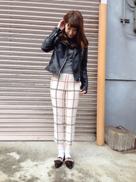 「Jeffrey Campbell（ジェフリーキャンベル）のアイテム（その他シューズ）」を使った、ヤマサキ サオリさん（レディース・169cm）の冬コーディネート
