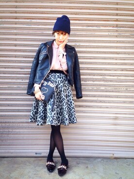 「Jeffrey Campbell（ジェフリーキャンベル）のアイテム（その他シューズ）」を使った、ヤマサキ サオリさん（レディース・169cm）の冬コーディネート