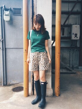 「BEAVER（ビーバー）のアイテム」を使った、ヤマサキ サオリさん（レディース・169cm）の夏コーディネート