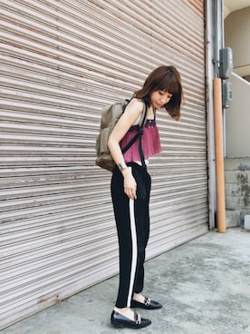 ヤマサキ サオリさんの「Normcore backpack」を使ったコーディネート