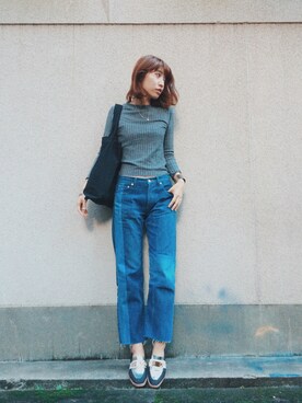 「Jeffrey Campbell（ジェフリーキャンベル）のアイテム（パンプス）」を使った、ヤマサキ サオリさん（レディース・169cm）の秋コーディネート