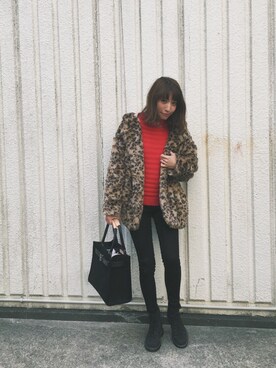 「FIL DE FER（フィルデフェール）のアイテム」を使った、ヤマサキ サオリさん（レディース・169cm）の冬コーディネート