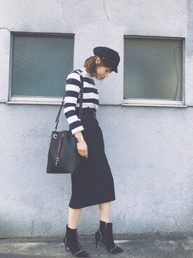 ヤマサキ サオリさん（レディース・169cm）の冬コーディネート