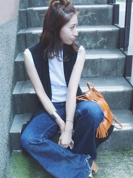 ヤマサキ サオリさん（レディース・169cm）の夏コーディネート