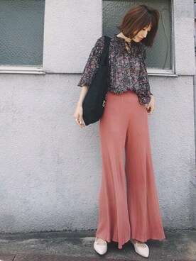 「H&M（エイチ・アンド・エム）のアイテム（パンプス）」を使った、ヤマサキ サオリさん（レディース・169cm）の夏コーディネート