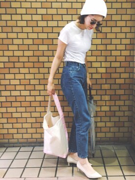 「SLOBE IENA（スローブイエナ）のアイテム（パンプス）」を使った、ヤマサキ サオリさん（レディース・169cm）の秋コーディネート