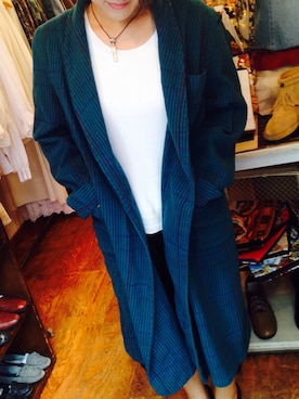 「Leah-K」｜「アイテム（その他アウター）」を使った、mona(๑ↀᆺↀ๑)✧さん（レディース・157cm）の秋コーディネート