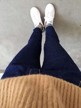 「ARIES（アリーズ）のアイテム（パンツ）」を使った、aayymm07さん（レディース・154cm）の秋コーディネート