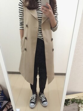 aayymm07さん（レディース・154cm）の春コーディネート