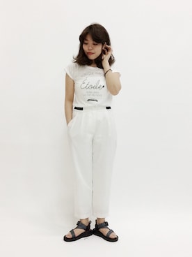 「LUCA/LADY LUCK LUCA（ルカ/レディラックルカ）のアイテム（パンツ）」を使った、ぽんさん（レディース・158cm）の春コーディネート