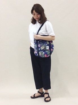 「AlexanderLeeChang（アレキサンダーリーチャン）のアイテム（バッグ）」を使った、ぽんさん（レディース・158cm）の春コーディネート