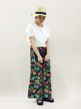 「Another Edition（アナザーエディション）のアイテム（シューズ）」を使った、ぽんさん（レディース・158cm）の春コーディネート
