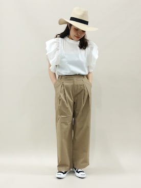 「Factor=（ファクターイコール）のアイテム（シューズ）」を使った、ぽんさん（レディース・158cm）の春コーディネート