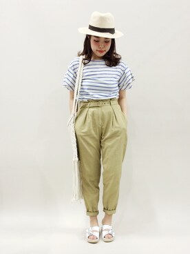 「フレンチカジュアル」｜ぽんさん（レディース・158cm）の春コーディネート