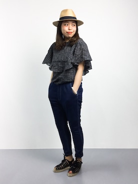 ぽんさん（レディース・158cm）の夏コーディネート