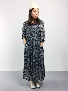 「LUCA/LADY LUCK LUCA（ルカ/レディラックルカ）のアイテム（ワンピース/ドレス）」を使った、ぽんさん（レディース・158cm）の夏コーディネート