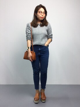 「Another Edition（アナザーエディション）のアイテム（シューズ）」を使った、ぽんさん（レディース・158cm）の夏コーディネート