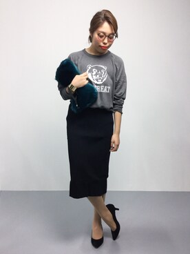 「スエット」｜ぽんさん（レディース・158cm）の夏コーディネート