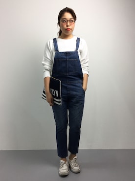 「Spick & Span（スピックアンドスパン）のアイテム（オールインワン・サロペット）」を使った、ぽんさん（レディース・158cm）の夏コーディネート