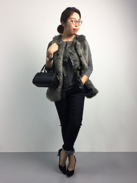 ぽんさん（レディース・158cm）の秋コーディネート