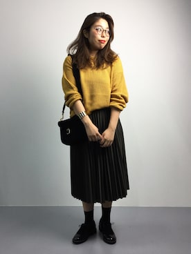 「Another Edition（アナザーエディション）のアイテム（シューズ）」を使った、ぽんさん（レディース・158cm）の秋コーディネート