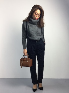 ぽんさん（レディース・158cm）の秋コーディネート