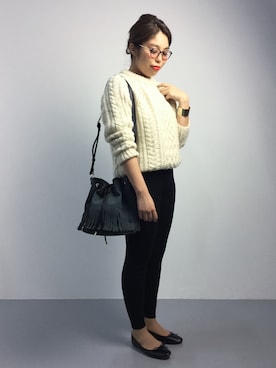 「CARNET DE VOYAGE（カルネデボヤージュ）のアイテム」を使った、ぽんさん（レディース・158cm）の秋コーディネート