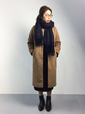 「G.V.G.V.（ジーヴィージーヴィー）のアイテム（ワンピース/ドレス）」を使った、ぽんさん（レディース・158cm）の秋コーディネート