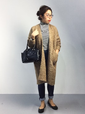 「fs/ny（エフエススラッシュエヌワイ）のアイテム」を使った、ぽんさん（レディース・158cm）の秋コーディネート