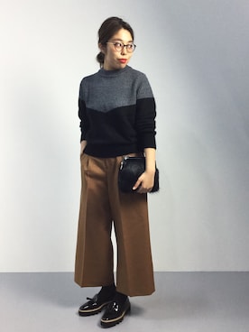 「MOUSSY（マウジー）のアイテム（財布/小物）」を使った、ぽんさん（レディース・158cm）の秋コーディネート