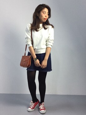 「IL BISONTE（イルビゾンテ）のアイテム」を使った、ぽんさん（レディース・158cm）の秋コーディネート