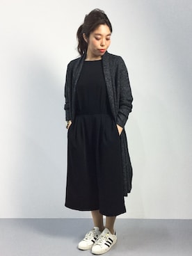 「LUCA/LADY LUCK LUCA（ルカ/レディラックルカ）のアイテム（オールインワン・サロペット）」を使った、ぽんさん（レディース・158cm）の秋コーディネート