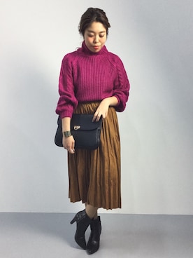 ぽんさん（レディース・158cm）の秋コーディネート