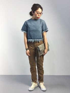 ぽんさん（レディース・158cm）の秋コーディネート