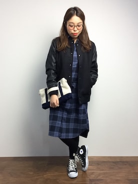「DETAILS（ディテールズ）のアイテム（ジャケット/アウター）」を使った、ぽんさん（レディース・158cm）の秋コーディネート
