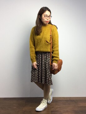 「PLAIN CLOTHING（プレーンクロージング）のアイテム（ワンピース/ドレス）」を使った、ぽんさん（レディース・158cm）の秋コーディネート