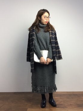 ぽんさん（レディース・158cm）の秋コーディネート