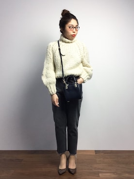 ぽんさん（レディース・158cm）の冬コーディネート