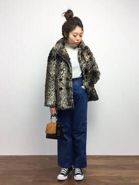 ぽんさん（レディース・158cm）の冬コーディネート