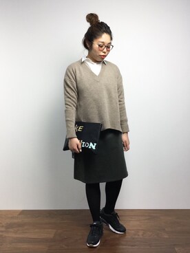 ぽんさん（レディース・158cm）の冬コーディネート