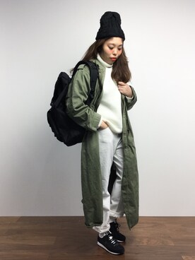 「chronicle（クロニクル）のアイテム」を使った、ぽんさん（レディース・158cm）の冬コーディネート