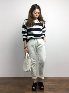「pas de calais（パドカレ）のアイテム」を使った、ぽんさん（レディース・158cm）の冬コーディネート