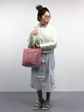 「BEAMS BOY（ビームスボーイ）のアイテム（シャツワンピース）」を使った、ぽんさん（レディース・158cm）の冬コーディネート
