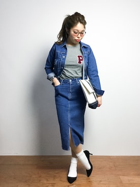 「20/80（テゥエンティーエイティー）のアイテム」を使った、ぽんさん（レディース・158cm）の冬コーディネート