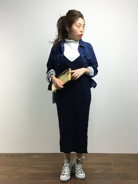 「キャミソールワンピ」｜ぽんさん（レディース・158cm）の春コーディネート