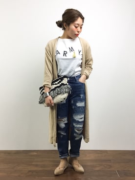 「アーバンリサーチ」｜「アイテム（その他トップス）」を使った、ぽんさん（レディース・158cm）の春コーディネート