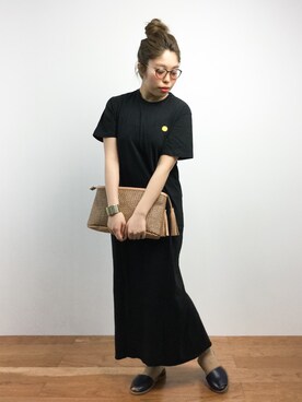 「ニコちゃん」｜「アイテム（ワンピース/ドレス）」を使った、ぽんさん（レディース・158cm）の春コーディネート