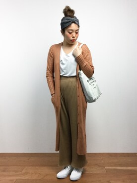 「SLOBE IENA（スローブイエナ）のアイテム（ヘアバンド）」を使った、ぽんさん（レディース・158cm）の春コーディネート